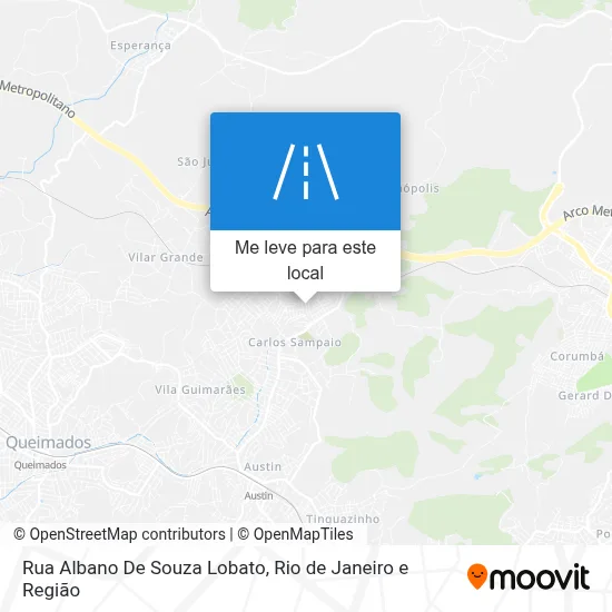 Rua Albano De Souza Lobato mapa