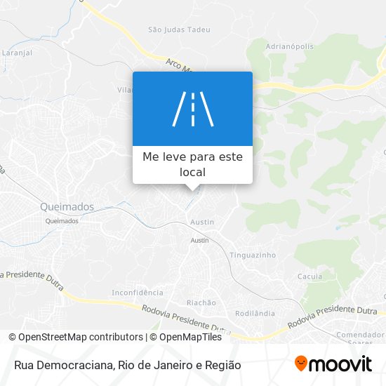 Rua Democraciana mapa