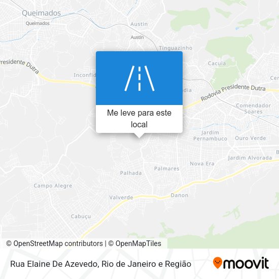 Rua Elaine De Azevedo mapa