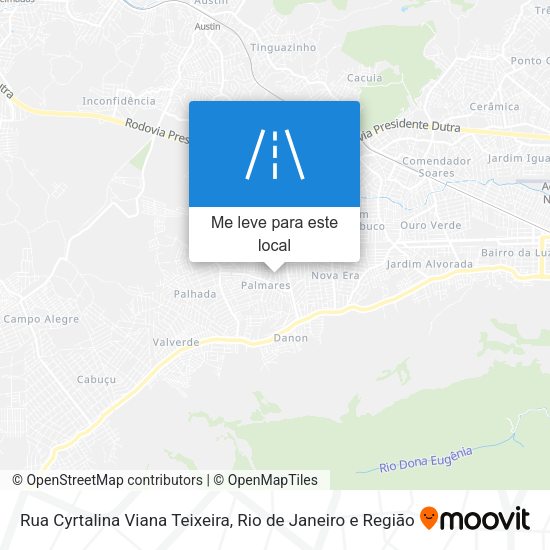 Rua Cyrtalina Viana Teixeira mapa