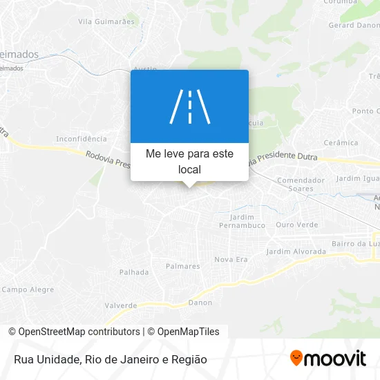 Rua Unidade mapa