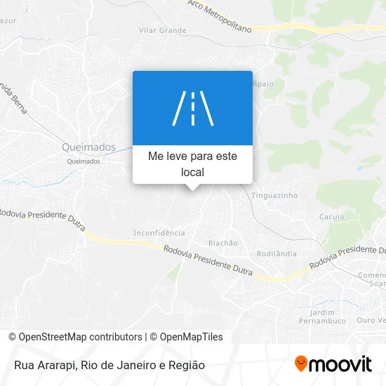 Rua Ararapi mapa