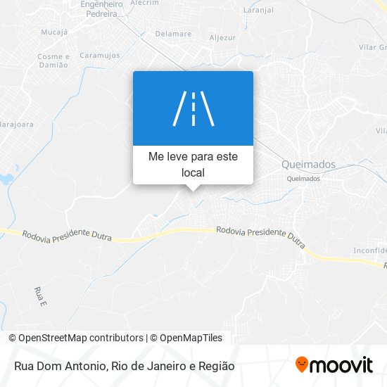 Rua Dom Antonio mapa