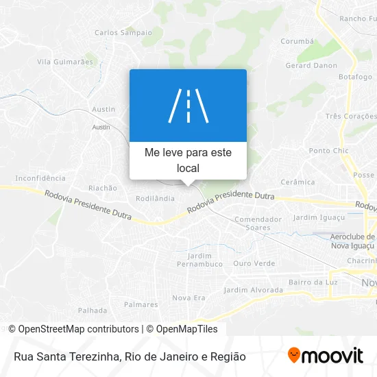 Rua Santa Terezinha mapa