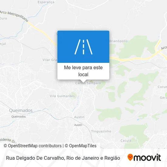 Rua Delgado De Carvalho mapa