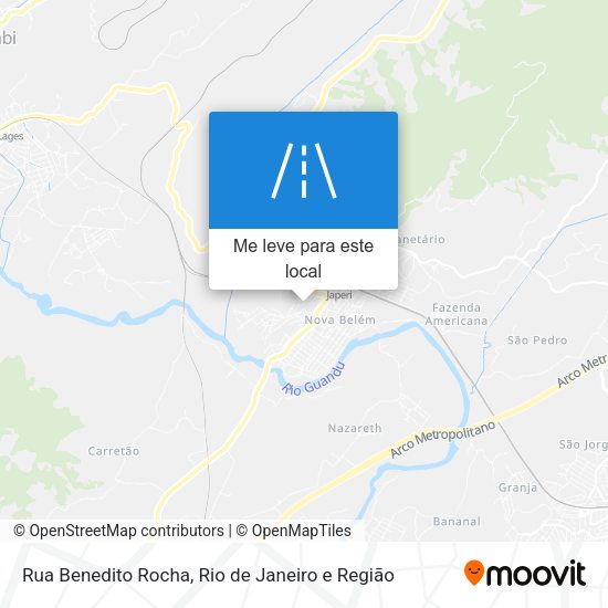 Rua Benedito Rocha mapa