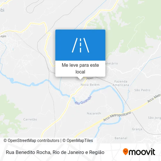 Rua Benedito Rocha mapa