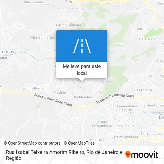 Rua Isabel Teixeira Amorim Ribeiro mapa