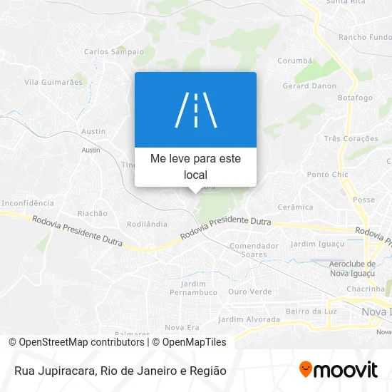 Rua Jupiracara mapa