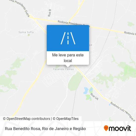 Rua Benedito Rosa mapa