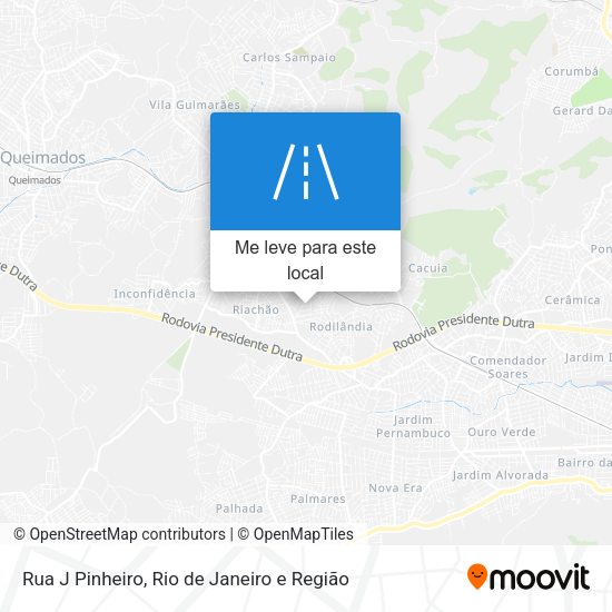 Rua J Pinheiro mapa