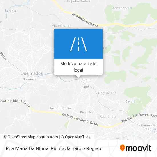 Rua Maria Da Glória mapa