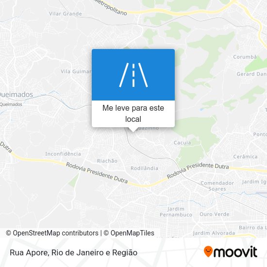 Rua Apore mapa