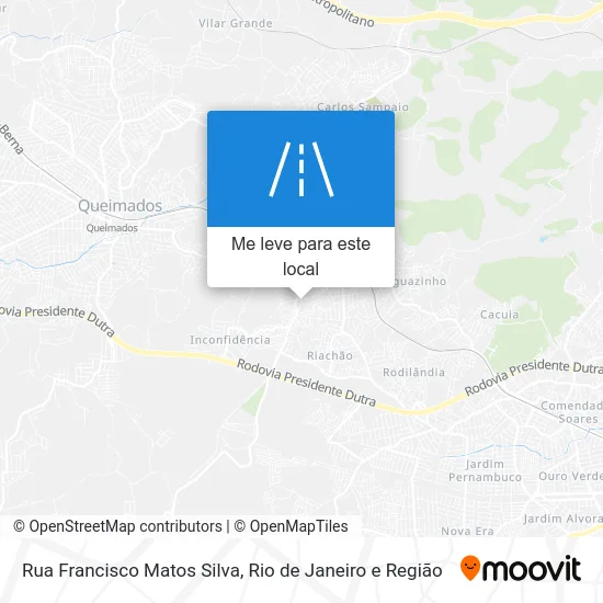Rua Francisco Matos Silva mapa