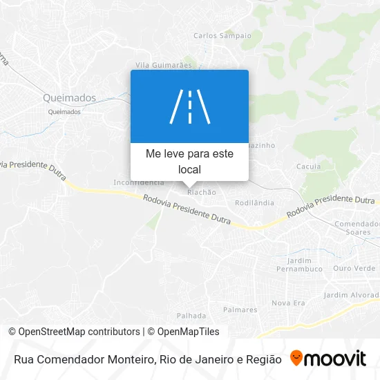 Rua Comendador Monteiro mapa