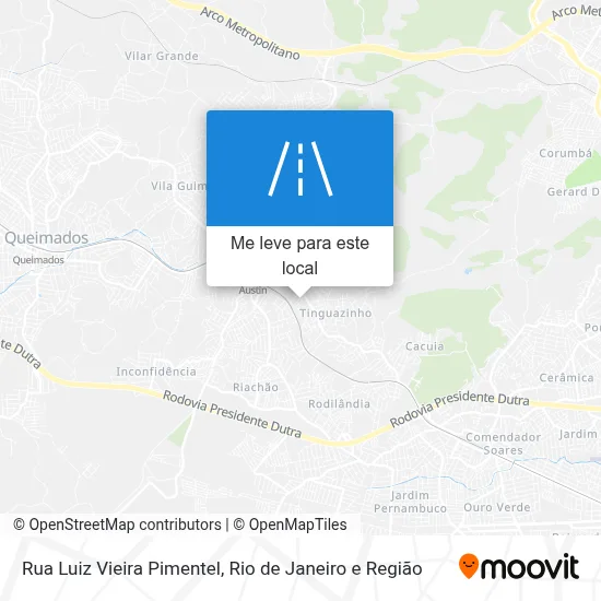 Rua Luiz Vieira Pimentel mapa