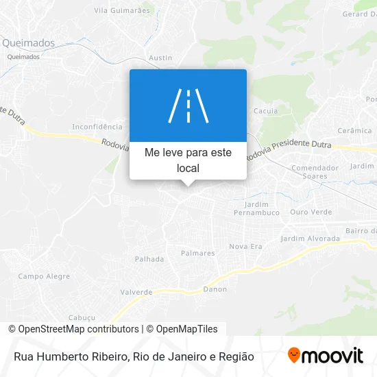Rua Humberto Ribeiro mapa