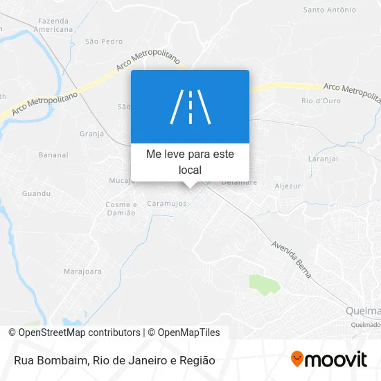 Rua Bombaim mapa