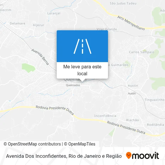 Avenida Dos Inconfidentes mapa