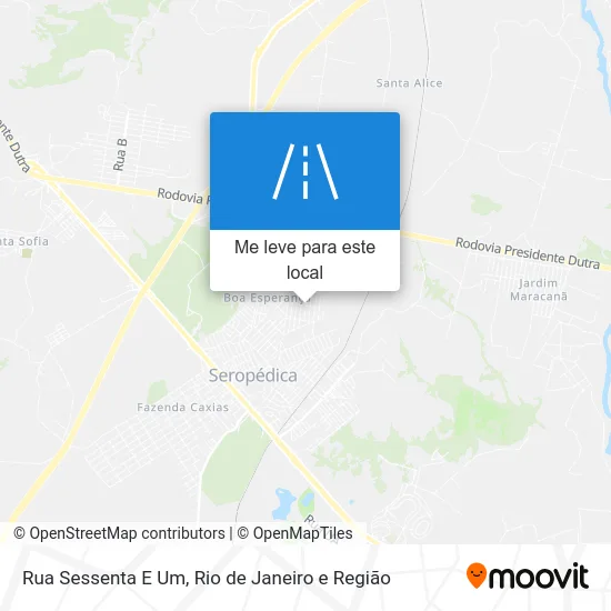 Rua Sessenta E Um mapa