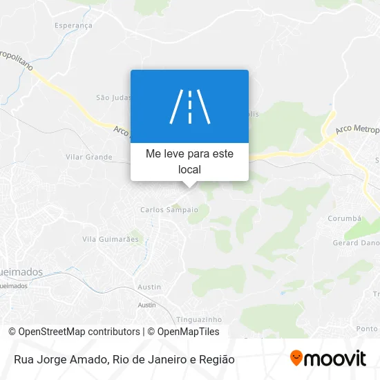 Rua Jorge Amado mapa