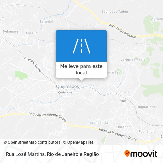 Rua Losé Martins mapa