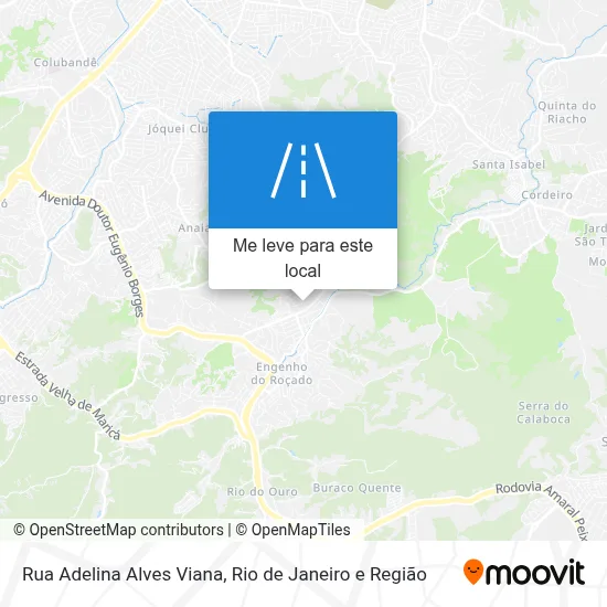 Rua Adelina Alves Viana mapa