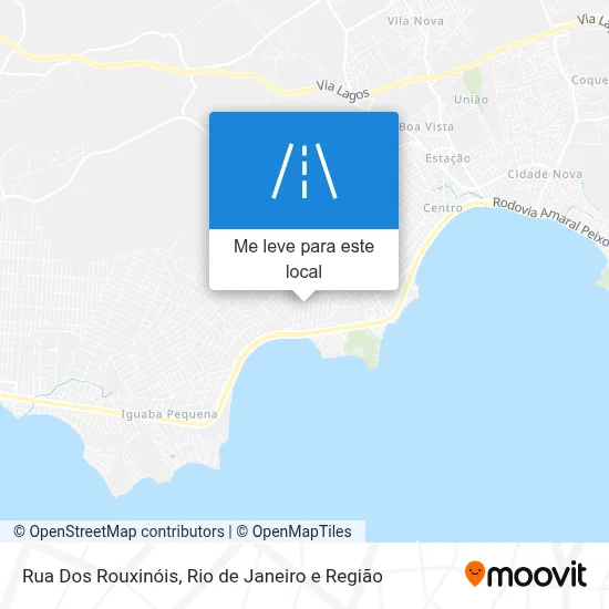 Rua Dos Rouxinóis mapa