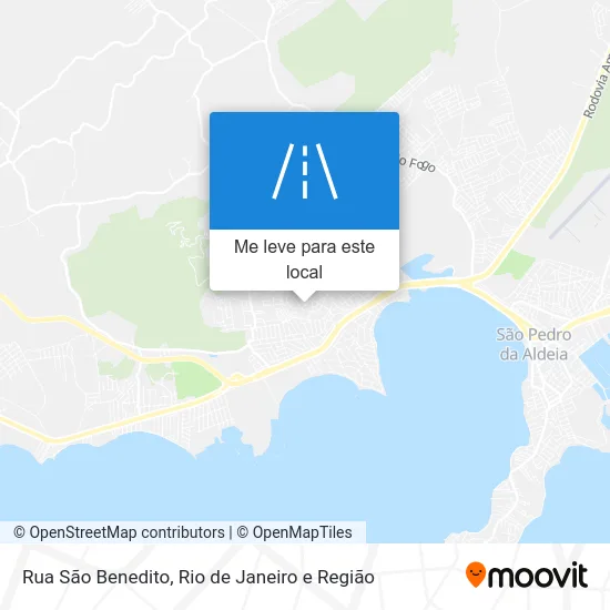 Rua São Benedito mapa
