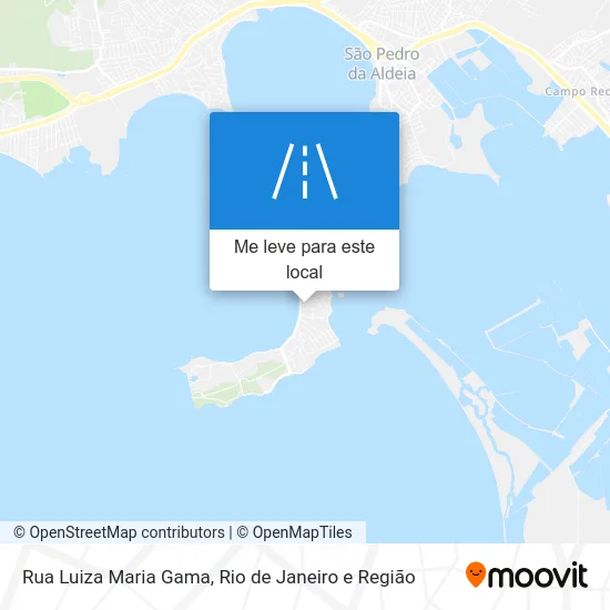Rua Luiza Maria Gama mapa