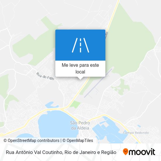 Rua Antônio Val Coutinho mapa