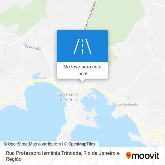Rua Professora Ismênia Trindade mapa
