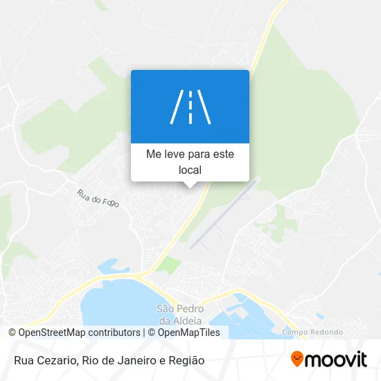 Rua Cezario mapa