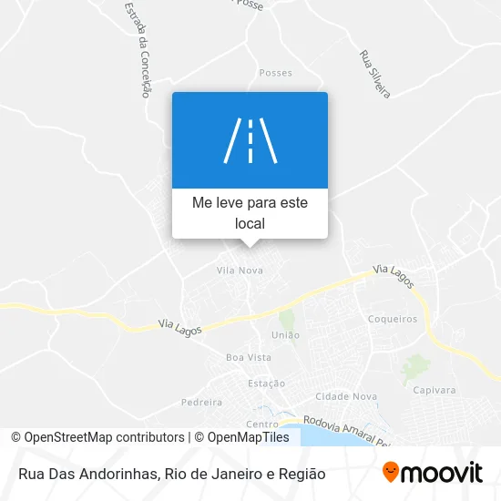 Rua Das Andorinhas mapa