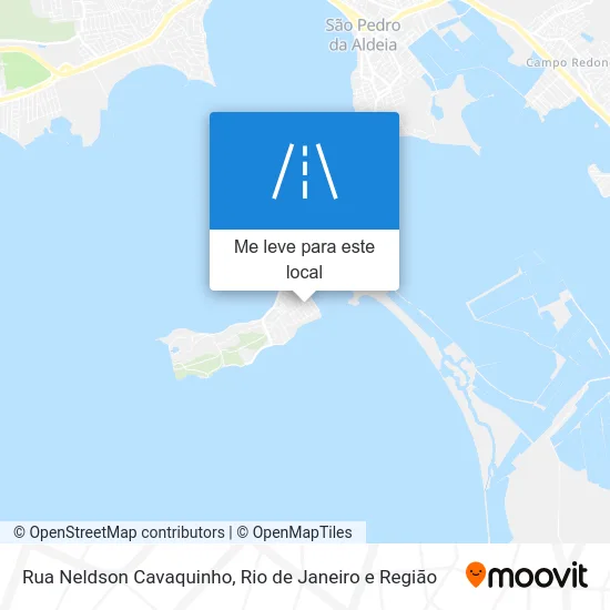 Rua Neldson Cavaquinho mapa