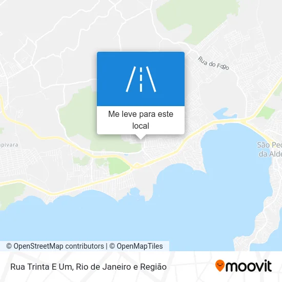 Rua Trinta E Um mapa