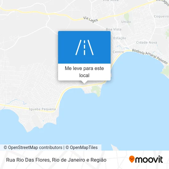 Rua Rio Das Flores mapa