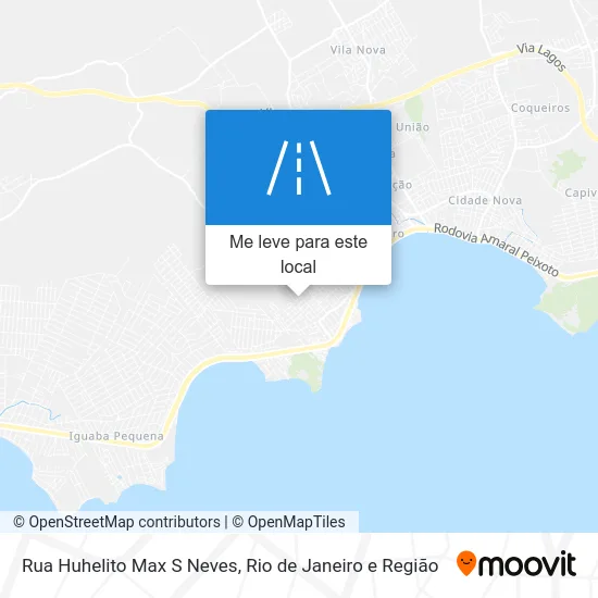 Rua Huhelito Max S Neves mapa