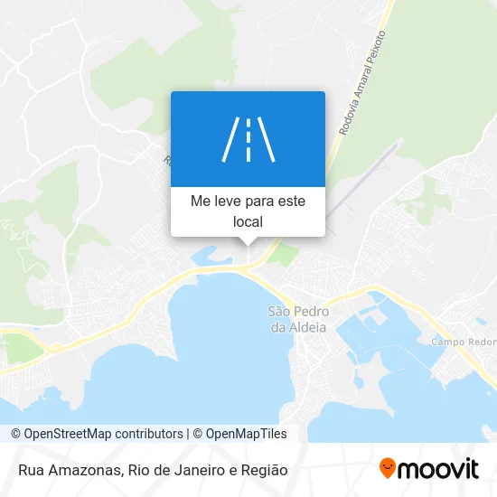 Rua Amazonas mapa