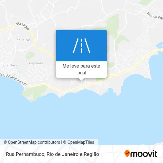 Rua Pernambuco mapa