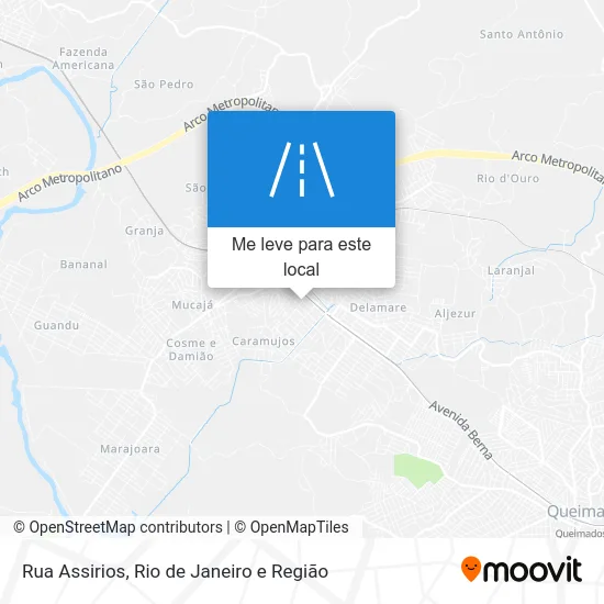 Rua Assirios mapa