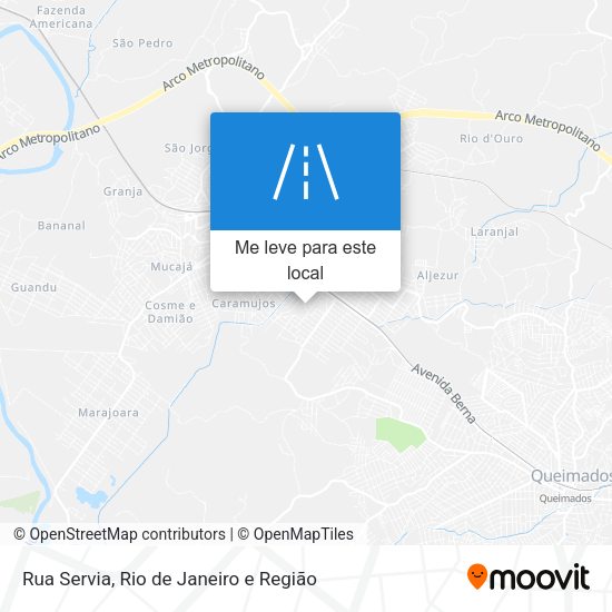 Rua Servia mapa