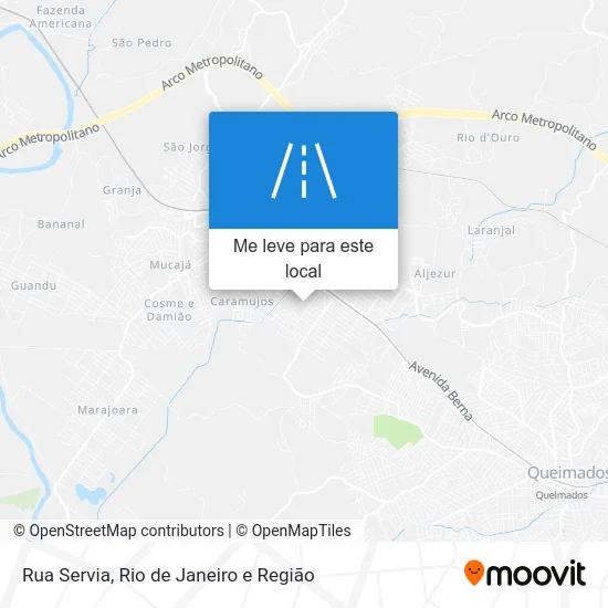 Rua Servia mapa