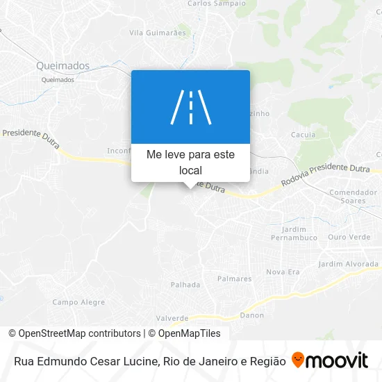 Rua Edmundo Cesar Lucine mapa