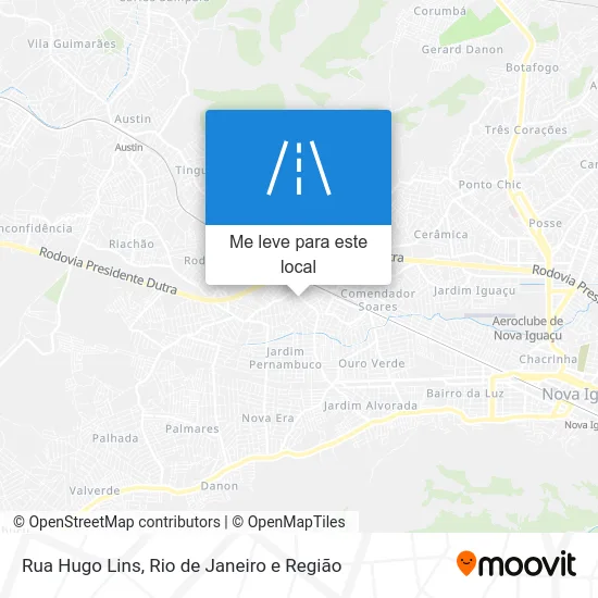 Rua Hugo Lins mapa