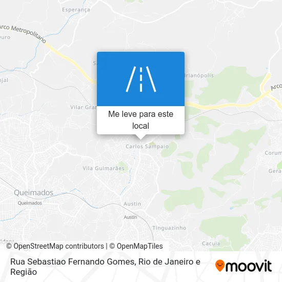 Rua Sebastiao Fernando Gomes mapa