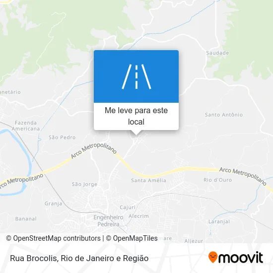 Rua Brocolis mapa