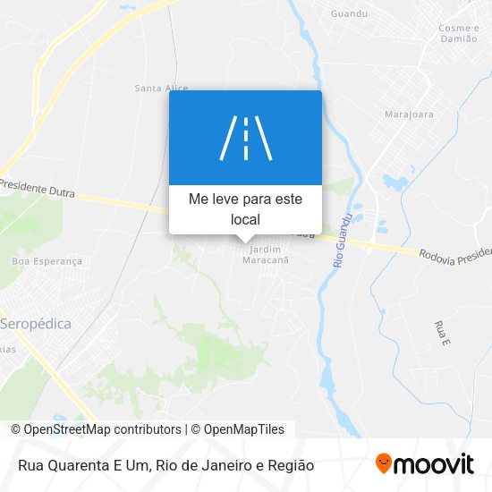 Rua Quarenta E Um mapa