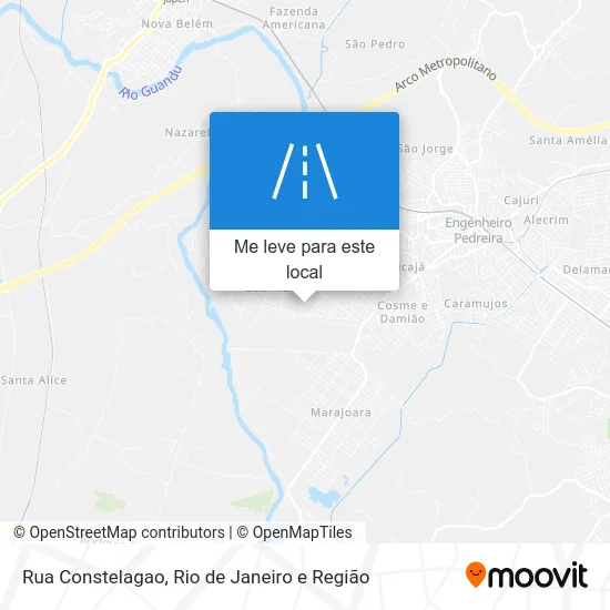 Rua Constelagao mapa