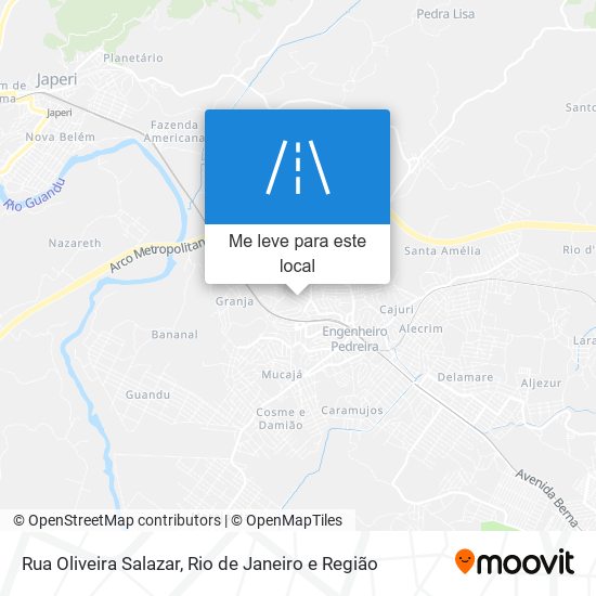 Rua Oliveira Salazar mapa